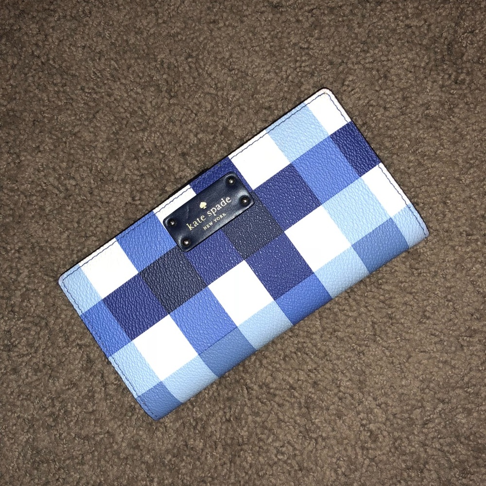 Kate Spade gingham wallet